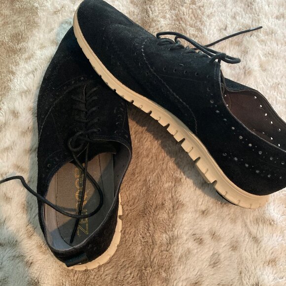 Cole Haan "Zero Grand" Size 9.5 Perforated Wingtip Sneaker - Picture 5 of 7